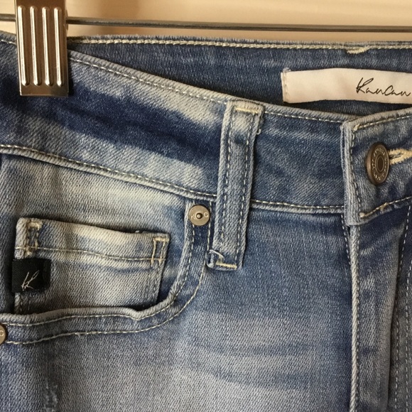 KanCan Skinny Distressed Light Wash Jeans - 23 - Picture 4 of 10